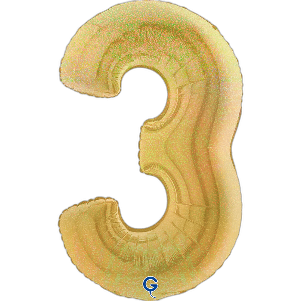 Grabo Cyfra 3 Glitter Holographic Gold 5
