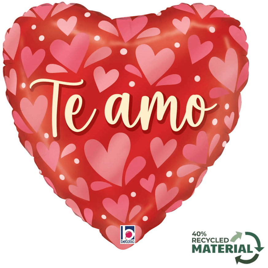 Grabo H18 Te Amo Corazones Adornado