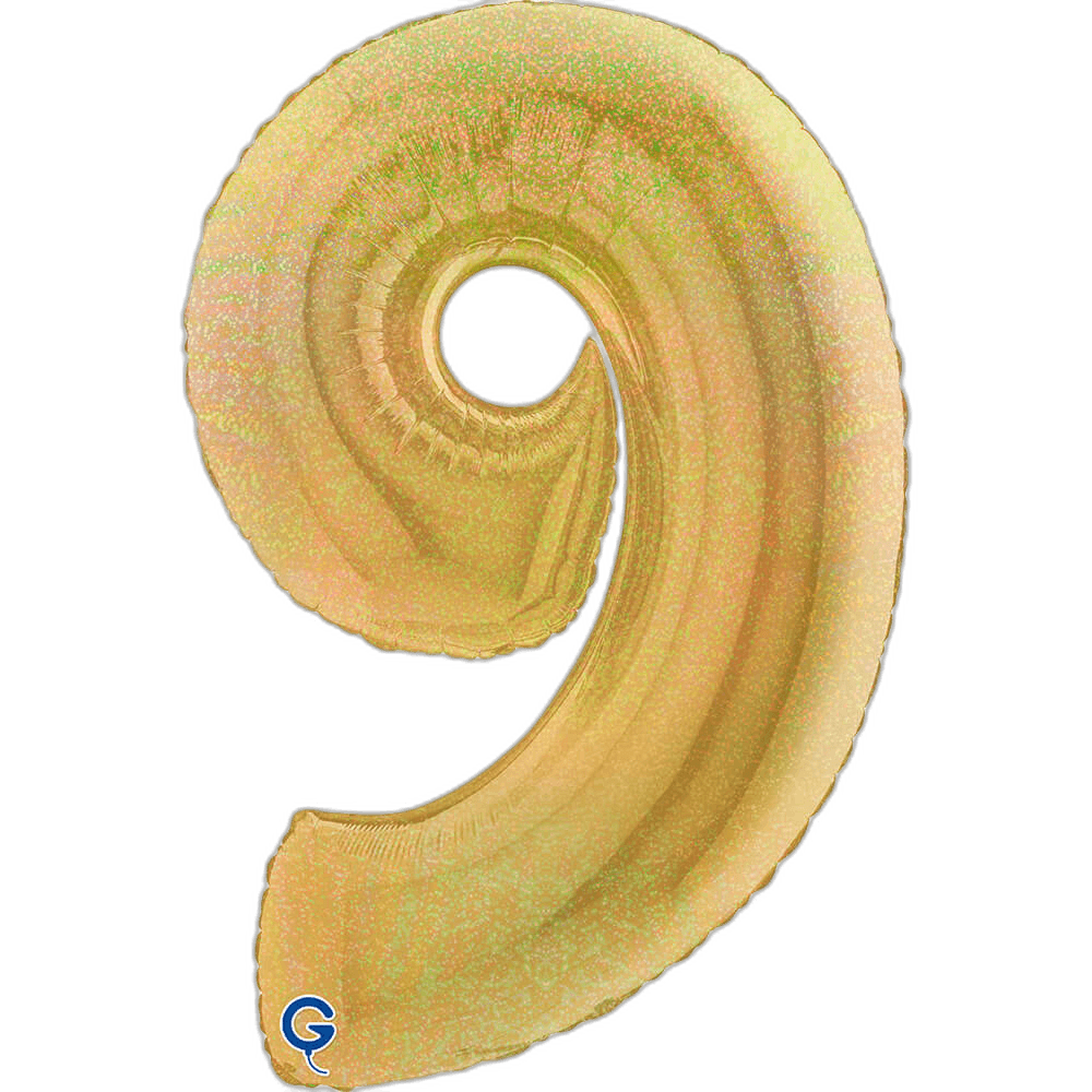 Grabo Cyfra 9 Glitter Holographic Gold 5