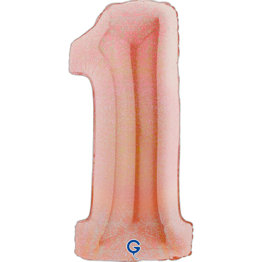 Grabo Cyfra 1 Glitter Holographic Rose Gold