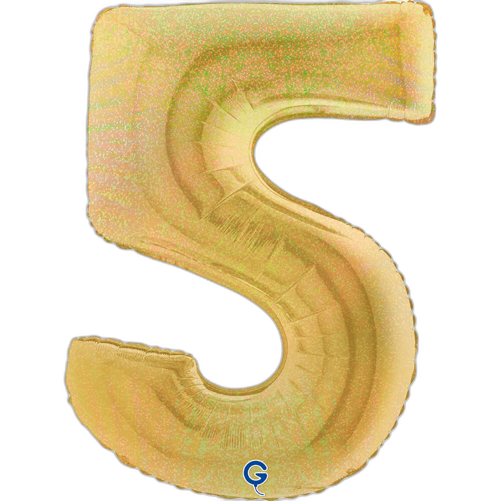 Grabo Cyfra 5 Glitter Holographic Gold 5